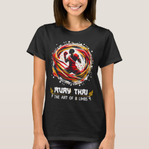 T-shirt Art de huit membres de boxe thaïlandaise MMA Kickb