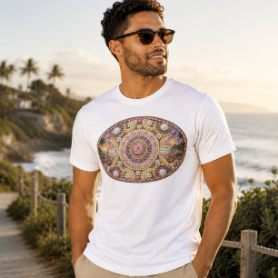 T-shirt Art de la déesse océanique nautile spirituel