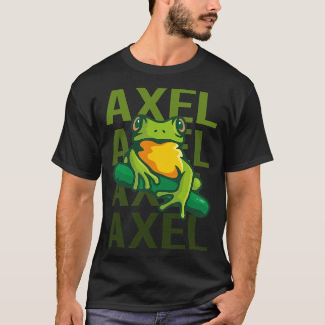T-shirt Art de la grenouille - Nom de l'axe (Devant)