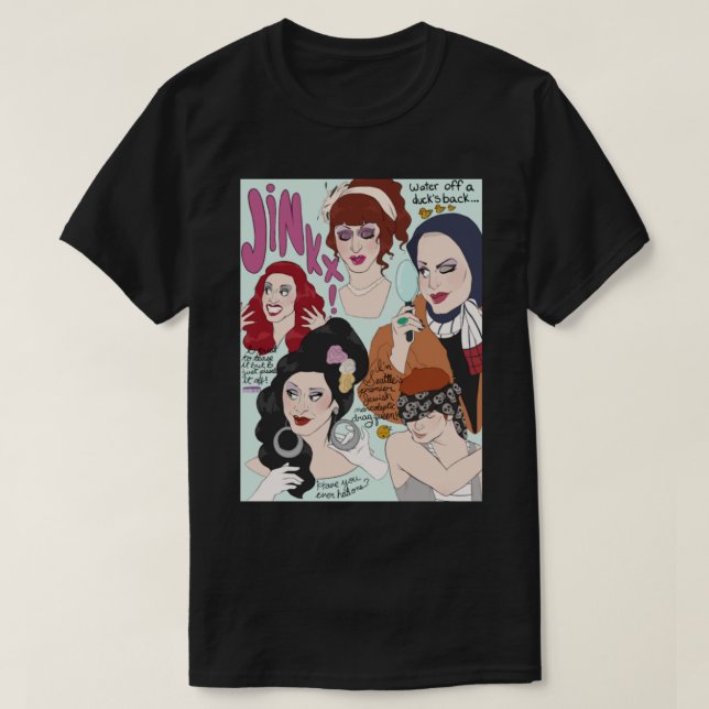 T-shirt Art de la mousson Jinkx (Design devant)