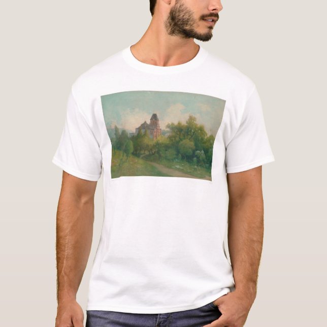T-shirt Art de lard et bâtiment de la bibliothèque, Uc (Devant)