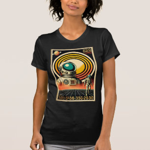 T-shirt Art de l'atterrissage des astronautes de l'ère spa