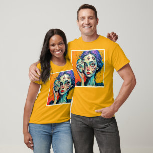 T-shirt Art de l'auto-réflexion brisé