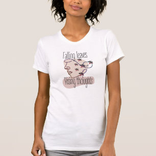 T-shirt Art de ligne minimaliste d'automne