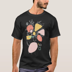 T-shirt Art de ligne Visage Art Abstrait Une ligne Minimal