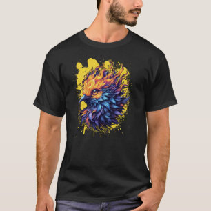 T-shirt Art de l'oiseau phénix ardent