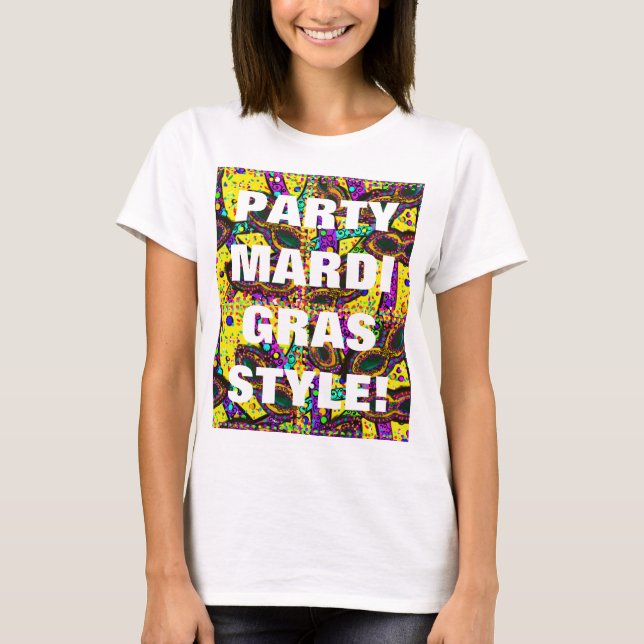 T-shirt Art de Mardi Gras (Devant)