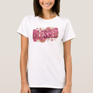 T-shirt Art de mode 2D BLESSED ludique
