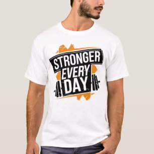 T-shirt Art de motivation pour la progression de la forme 
