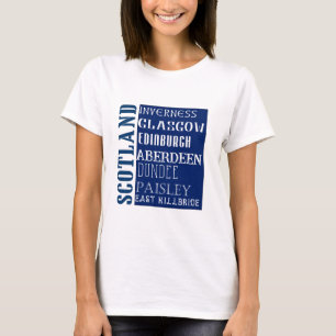 T-shirt Art de mots du métro d'Écosse