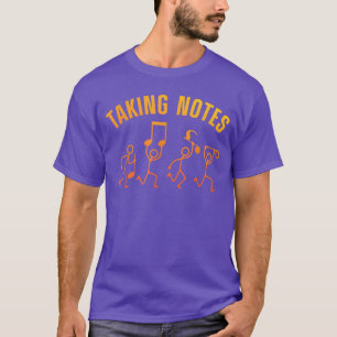 T-shirt Art de musique drôle pour hommes femmes note de mu