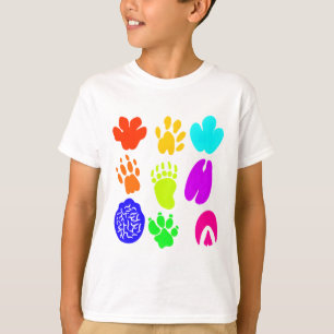 T-shirt Art de Pawprints animaux