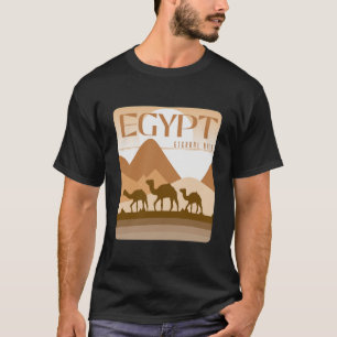 T-shirt Art de paysage minimaliste Désert Animalier Égypte