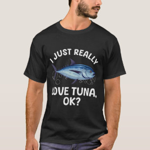 T-shirt Art de pêche au thon cool pour hommes femmes Thon
