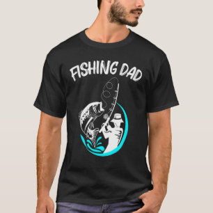 T-shirt Art de pêche cool pour hommes Papa Pêcheurs Hameço