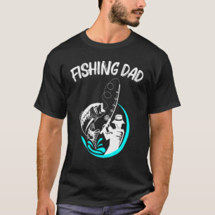 T-shirt Art De Pêche cool Pour Hommes Papa Pêcheurs Poisso