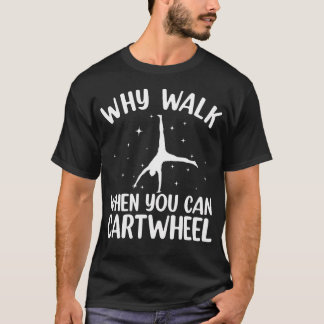 T-shirt Art de roue pour femmes filles gymnaste gymnastiqu