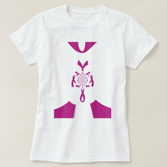 T-shirt Art de sensibilisation au cancer du sein Imprimer (Design devant)