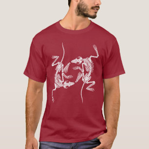 T-shirt Art de squelette fossilisé