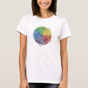 T-shirt Art de stylo illustré par main Artsy d'éléments