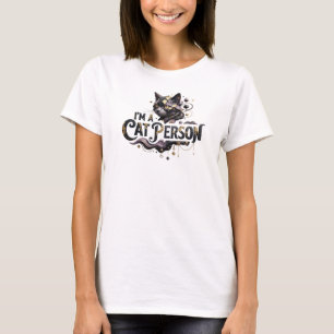 T-shirt Art de texte 3D couleur vif JE SUIS UNE PERSONNE À