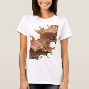 T-shirt Art de texte 3D Witty Gold GOLDEN GLAMOUR
