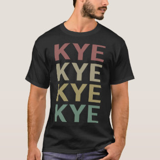 T-shirt Art de texte coloré - Nom Kye
