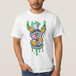 T-SHIRT ART DE TRAIN D'ÉCOLE DU CRAYON 2012 DE GRAFFITI DE
