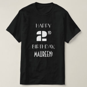 T-shirt Art Déco Inspiré Look 2e Anniversaire