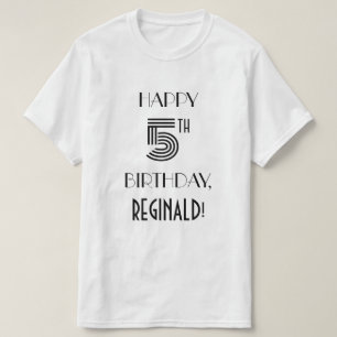 T-shirt Art Déco Inspiré Look 5e anniversaire chemise de f