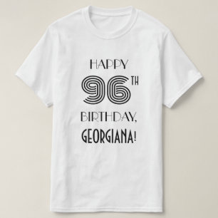 T-shirt Art Déco Inspiré Look 96th Birthday Party Shirt
