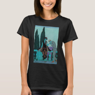T-shirt Art Déco vintage La Villa d'Este par George Barbie