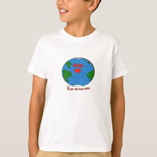 T-shirt Art d'enfants pour la terre