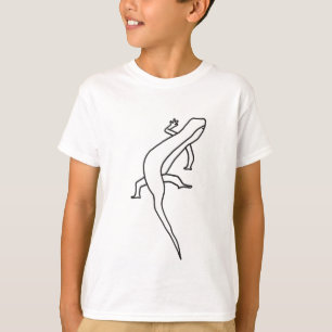 T-shirt Art d'ensemble, dessin du tee - shirt de lézard