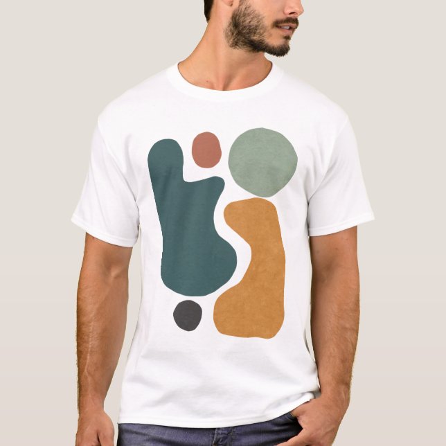 T-shirt Art des formes Abstraites (Devant)