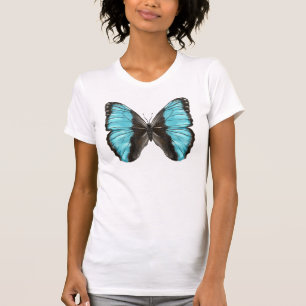 T-shirt Art des insectes papillon bleu