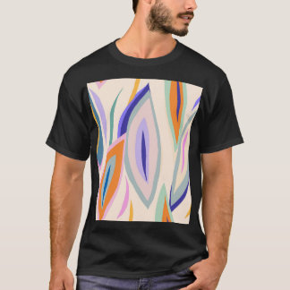 T-shirt Art d'été : Motif de collage créatif