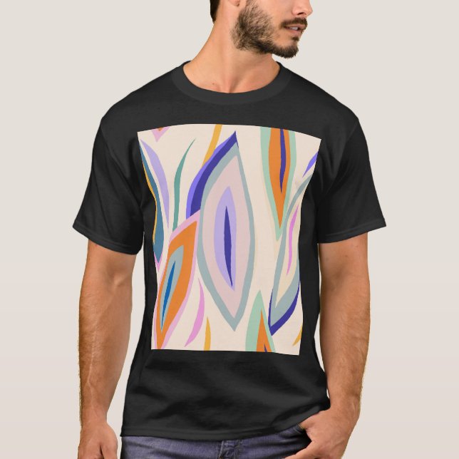 T-shirt Art d'été : Motif de collage créatif (Devant)