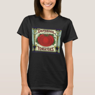 T-shirt Art d'étiquette de caisse de fruits vintage, Tomat