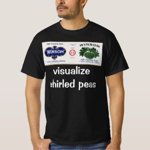 T-shirt Art d'étiquette de canette de légumes vintage, Win
