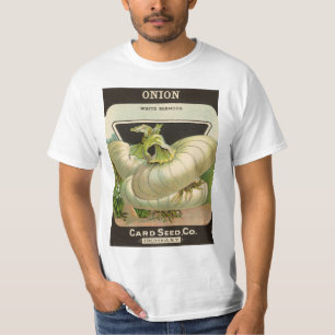 T-shirt Art d'étiquette de paquet de graines vintage Oigno