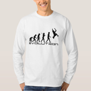 T-shirt Art d'évolution de sport de saut triple de long