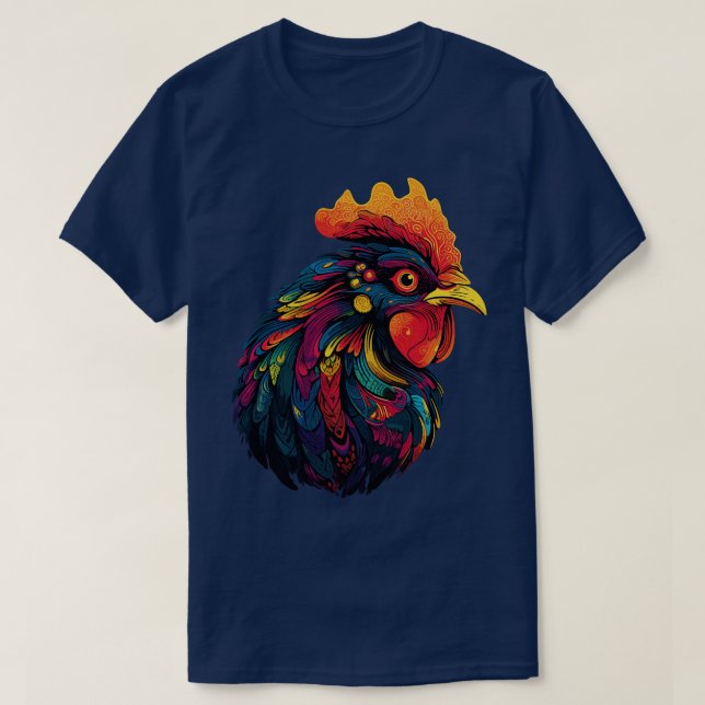 T-shirt Art Dons De Poulet Drôle Poulet 1 (Design devant)