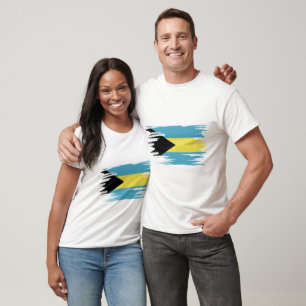 T-shirt Art Drapeau Bahamas