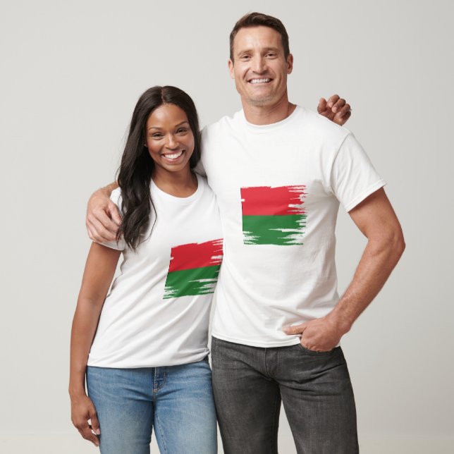 T-shirt Art Drapeau Madagascar (Unisexe)