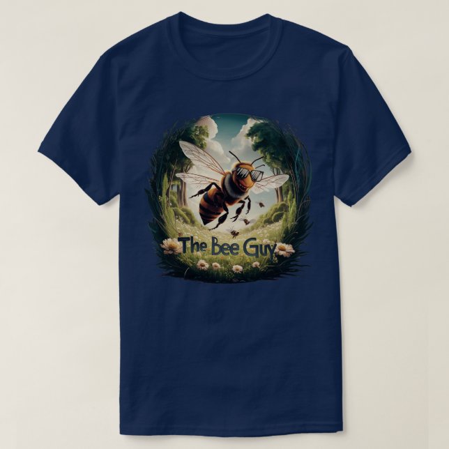 T-shirt Art Drôle Pour Hommes Papa Bee Hive Miel Abeille 1 (Design devant)