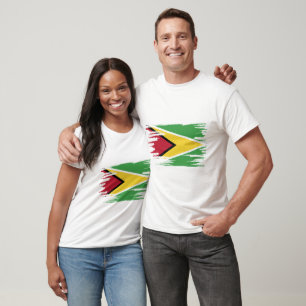 T-shirt Art du drapeau de Guyana