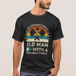 T-shirt Art du pickleball cool pour hommes paddle jeu de p