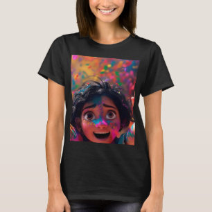 T-Shirt Art du Visage de Guerrier Graphique de G