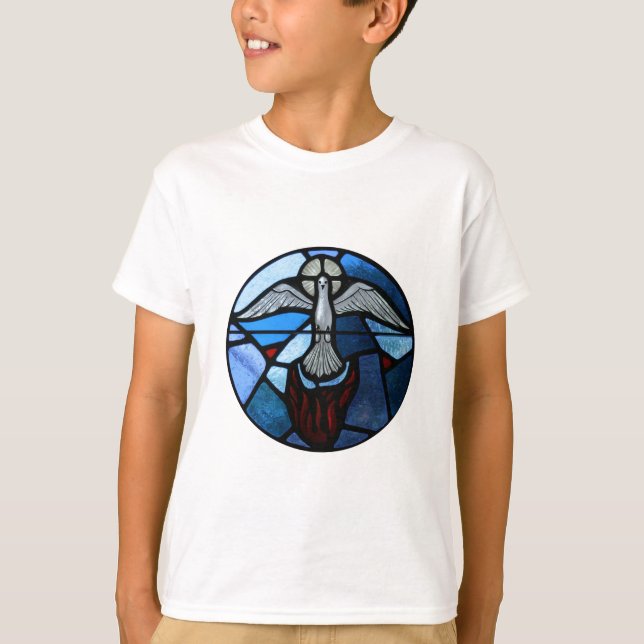 T-shirt Art en verre souillé de Saint-Esprit (Devant)